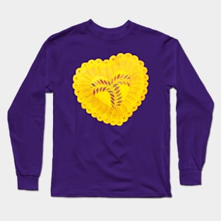 Golden sacred heart Long Sleeve T-Shirt